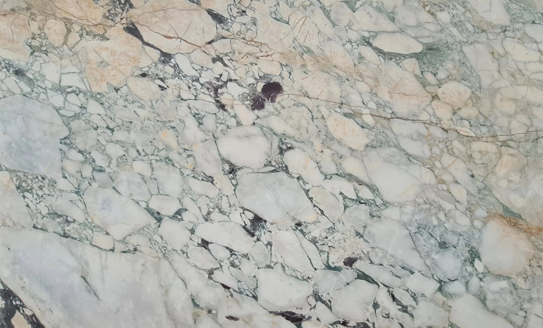 Arabescato Verde natural stone slab